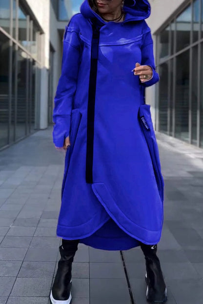 Women's Long Sleeve Hooded Sweater Cardigan
