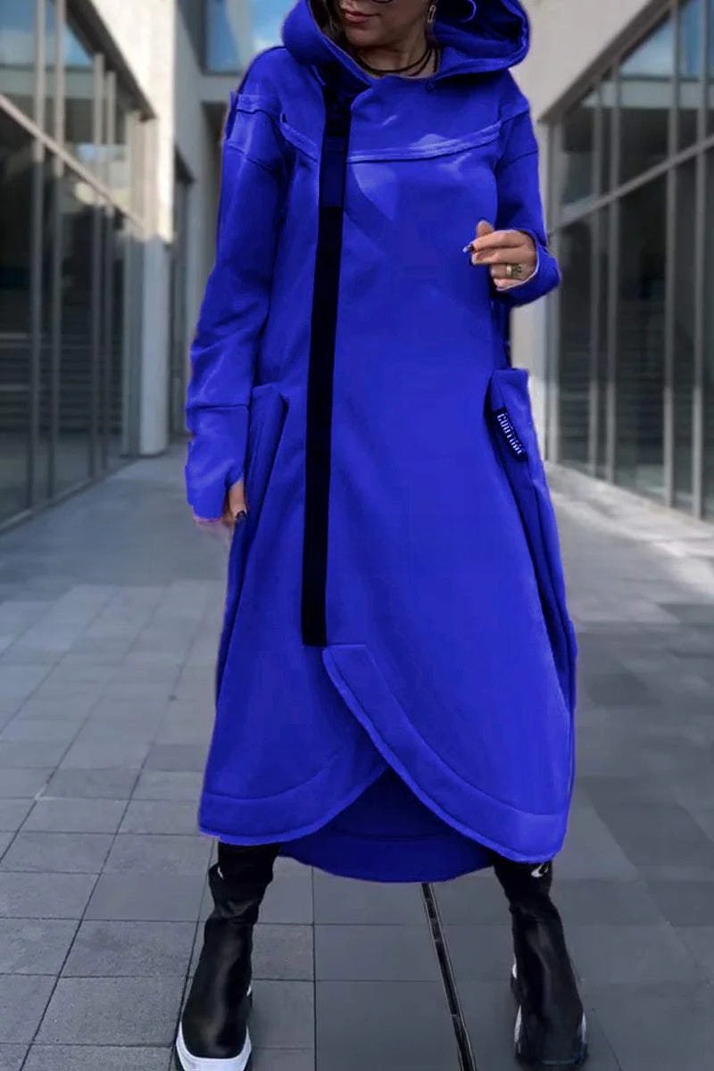 Women's Long Sleeve Hooded Sweater Cardigan