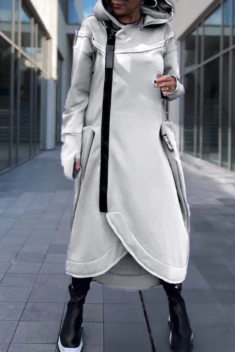 Women's Long Sleeve Hooded Sweater Cardigan