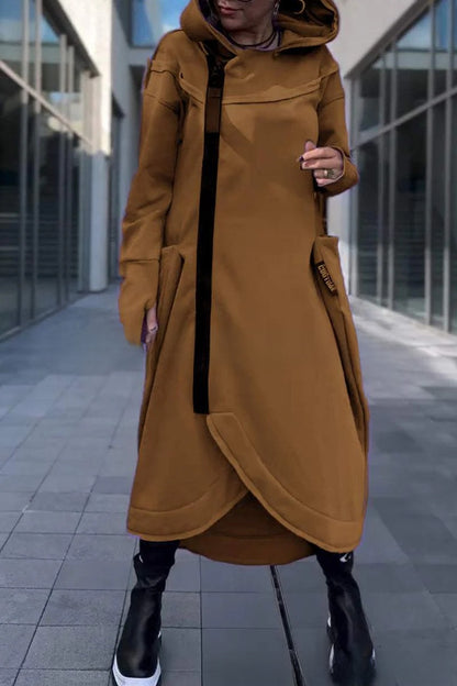 Women's Long Sleeve Hooded Sweater Cardigan