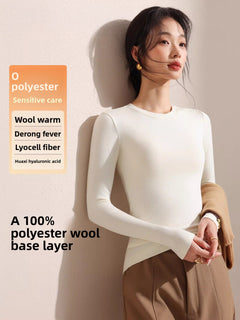 Round Neck Mica White
