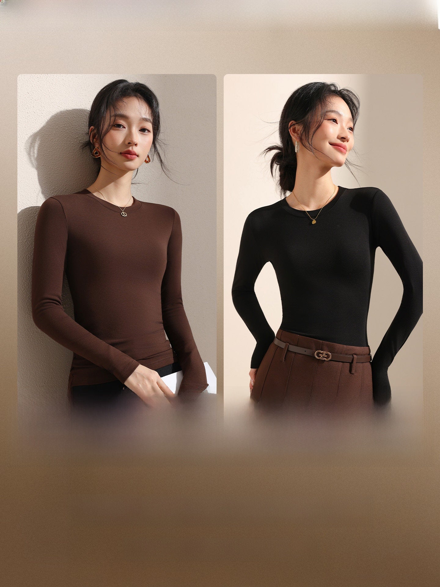 Women's Long Sleeve Knit T-Shirt