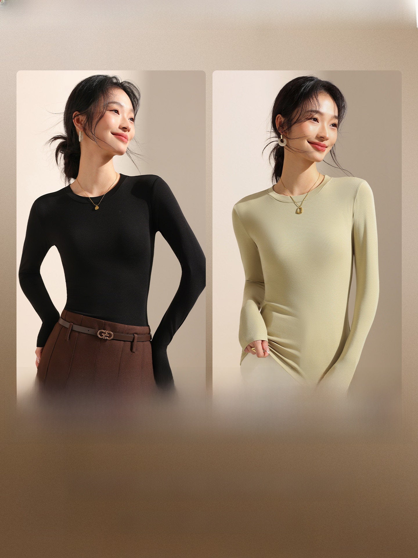Women's Long Sleeve Knit T-Shirt