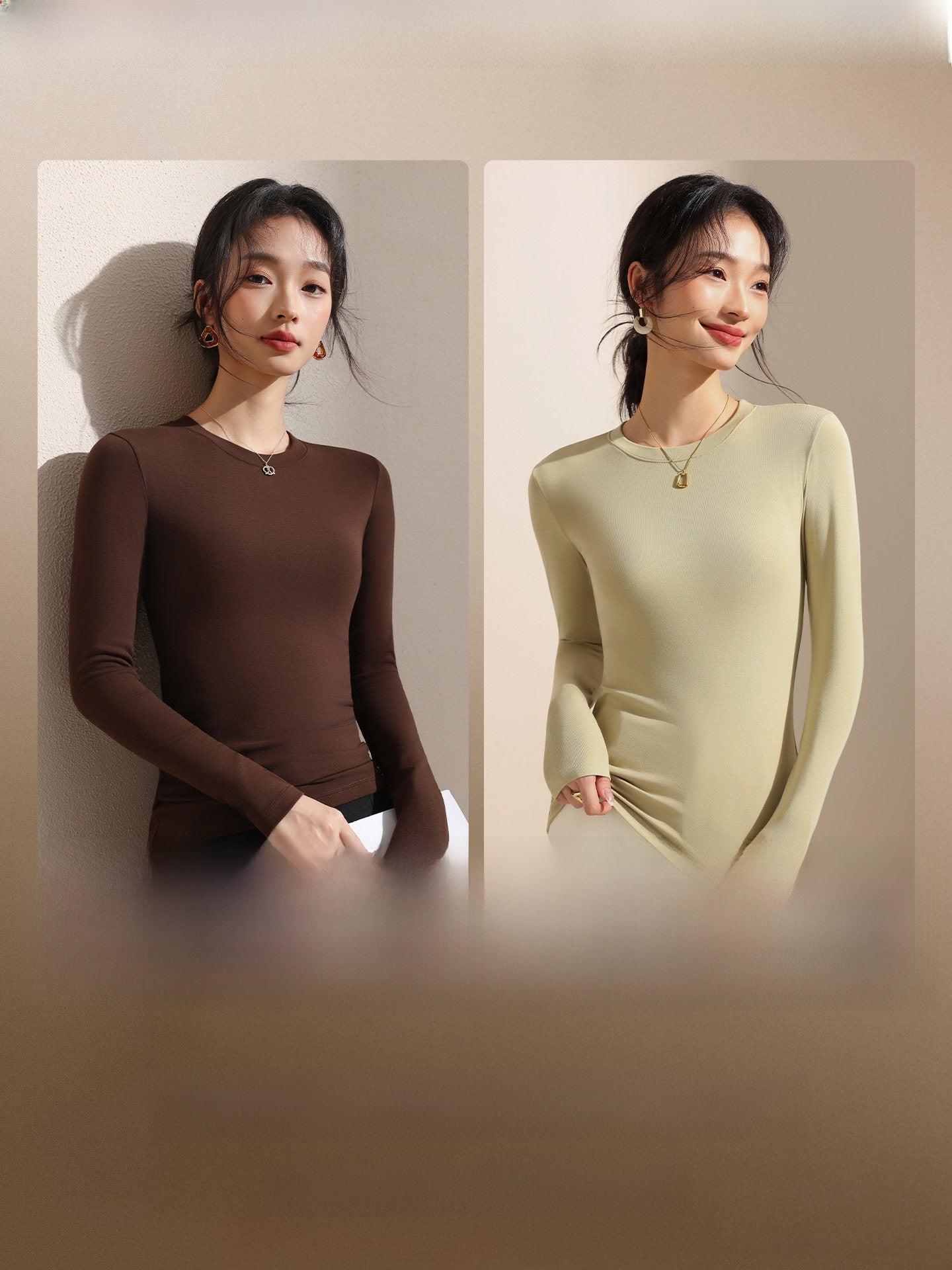 Women's Long Sleeve Knit T-Shirt