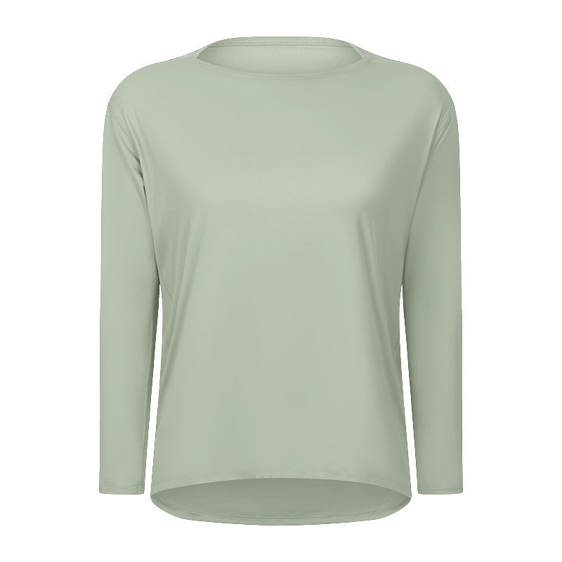 Women's Long Sleeve Loose Fit Yoga Training T-Shirt