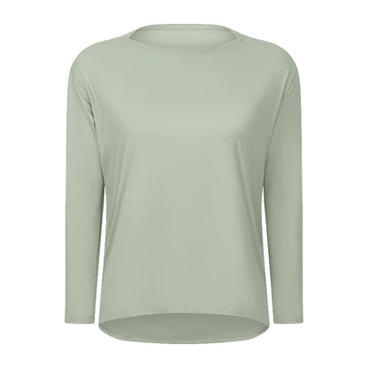 Women's Long Sleeve Loose Fit Yoga Training T-Shirt