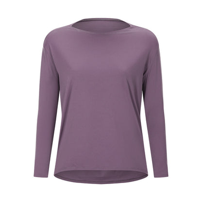 Women's Long Sleeve Loose Fit Yoga Training T-Shirt