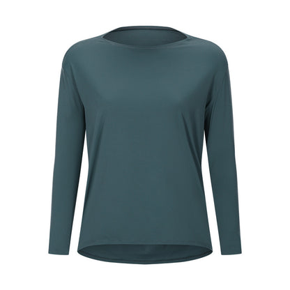 Women's Long Sleeve Loose Fit Yoga Training T-Shirt