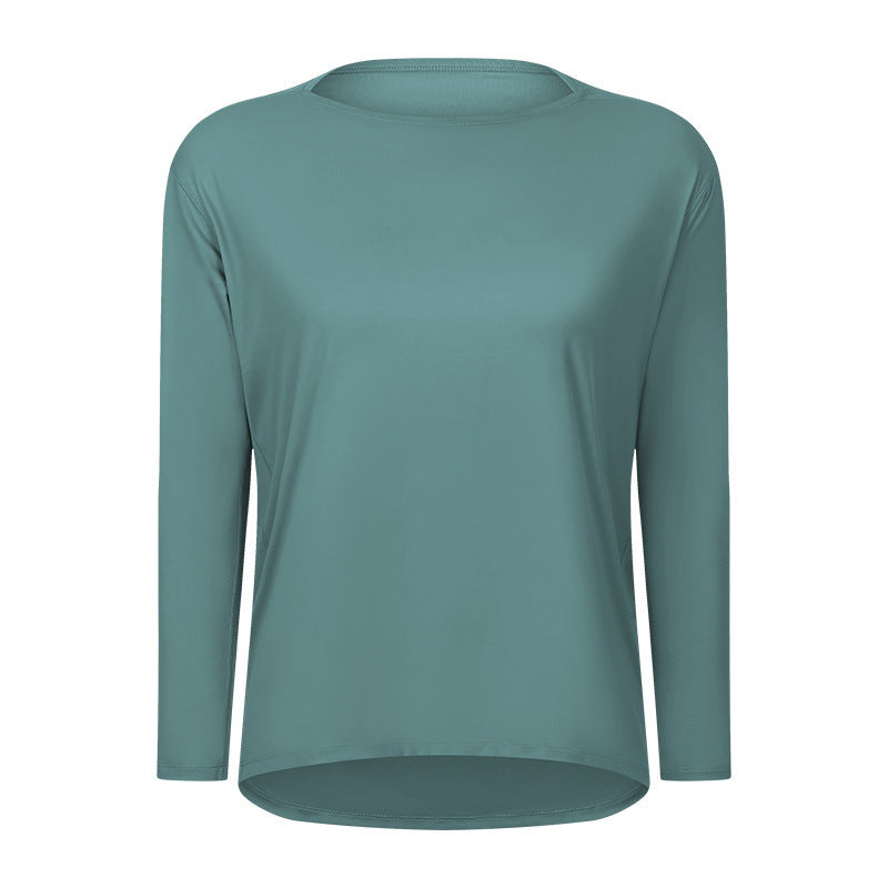 Women's Long Sleeve Loose Fit Yoga Training T-Shirt
