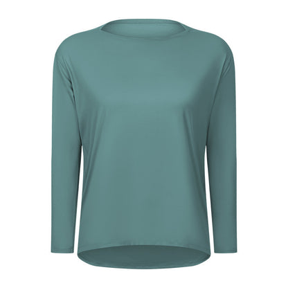 Women's Long Sleeve Loose Fit Yoga Training T-Shirt