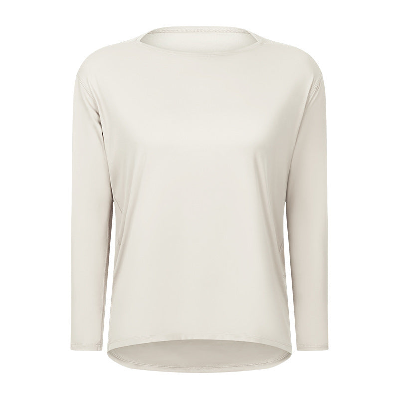 Women's Long Sleeve Loose Fit Yoga Training T-Shirt