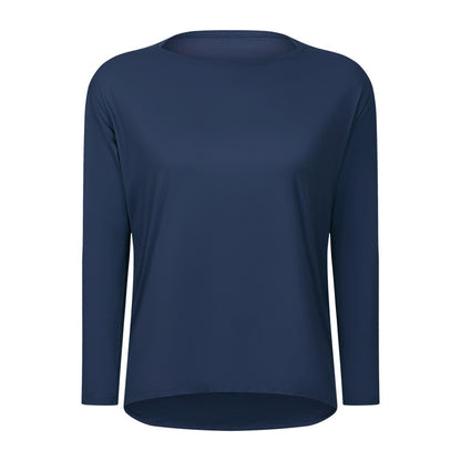 Women's Long Sleeve Loose Fit Yoga Training T-Shirt