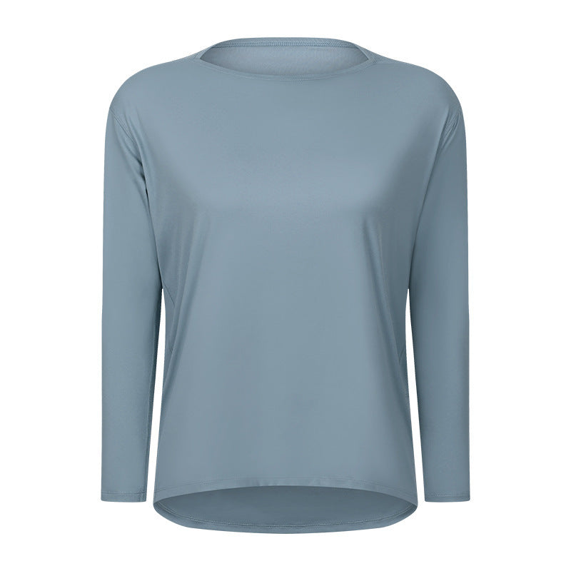 Women's Long Sleeve Loose Fit Yoga Training T-Shirt