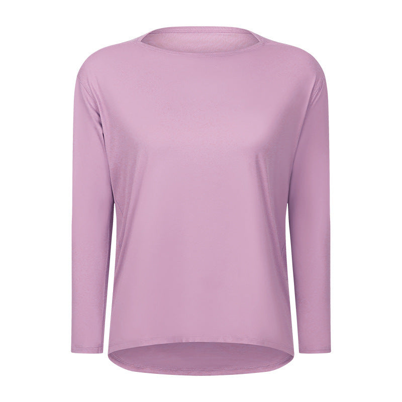 Women's Long Sleeve Loose Fit Yoga Training T-Shirt