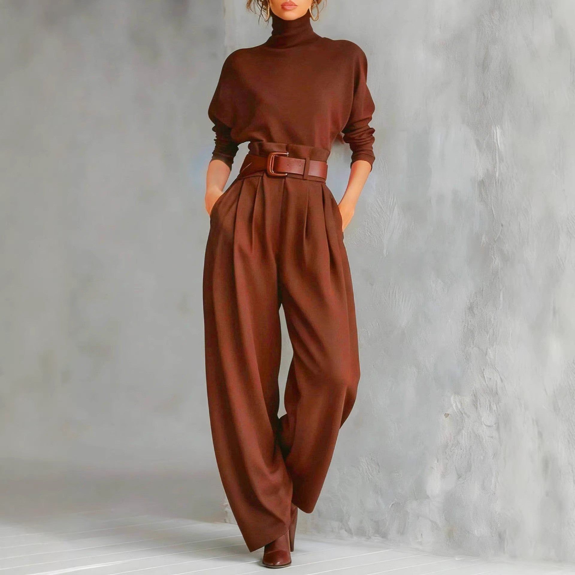 Women's Long Sleeve Shirt and Trousers Set