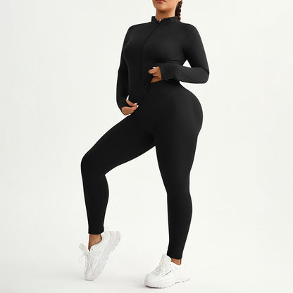 Women's Long Sleeve Yoga Outfit Set