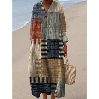 Women's long-sleeved shirt dress