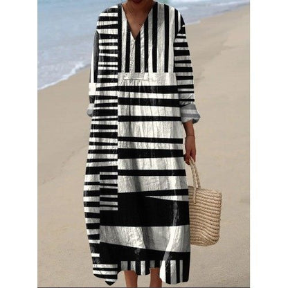 Women's long-sleeved shirt dress