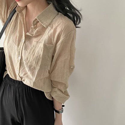 Women's long-sleeved sun-protective shirt