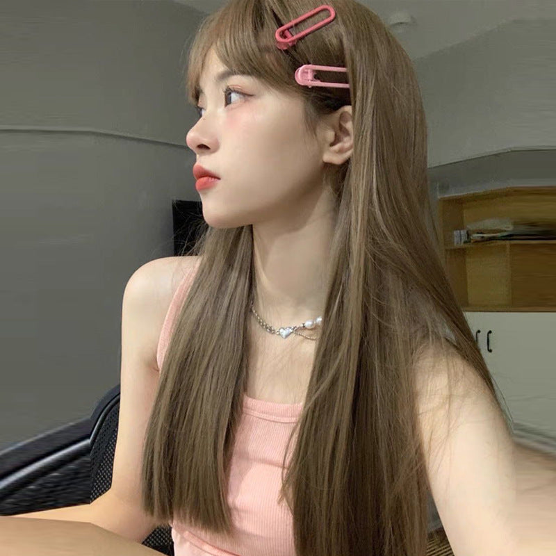 Women's Long Straight Natural Imitation Human Hair Wig