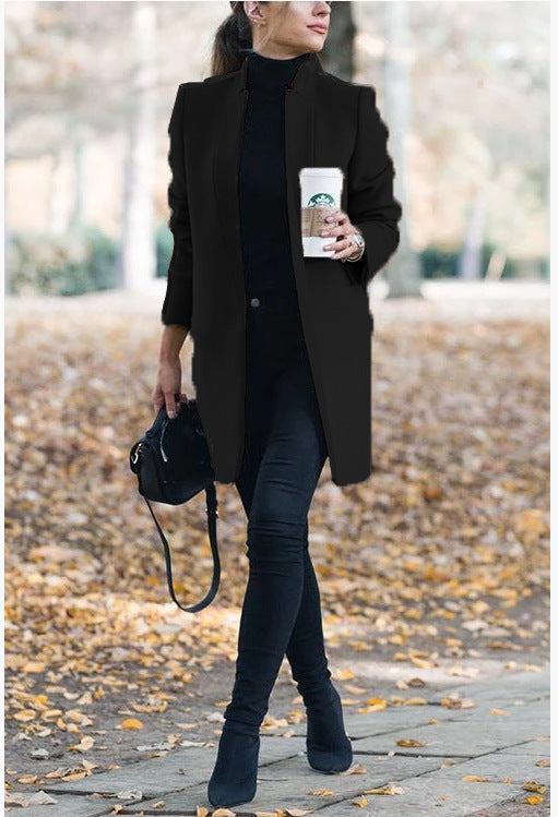 Women's Long Woolen Coat
