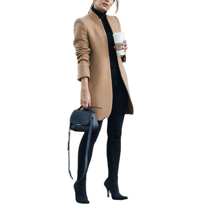 Women's Long Woolen Coat