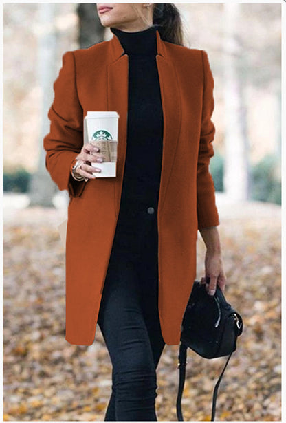 Women's Long Woolen Coat