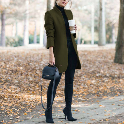 Women's Long Woolen Coat