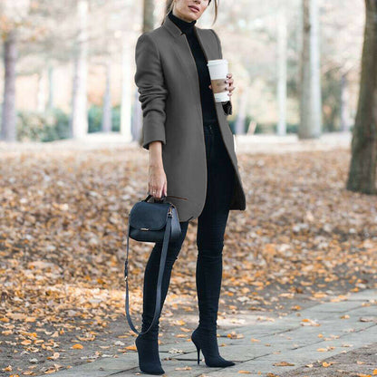 Women's Long Woolen Coat