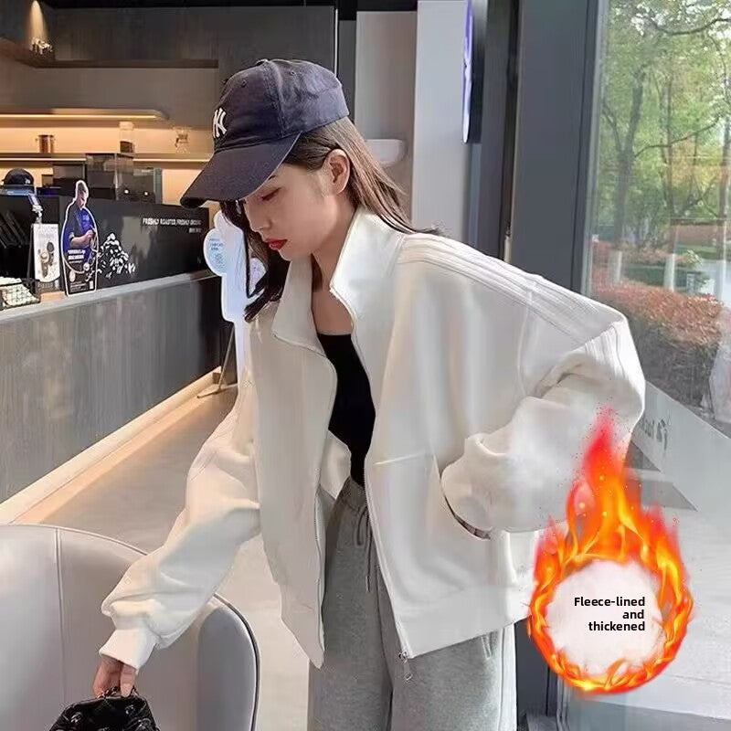 Women's Loose Fit Baseball Jacket