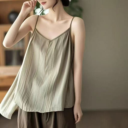 Women's Loose Fit Camisole with Embroidery Detail