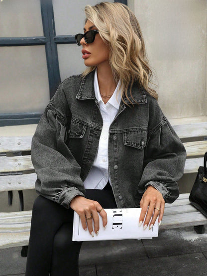 Women's Loose Fit Denim Jacket