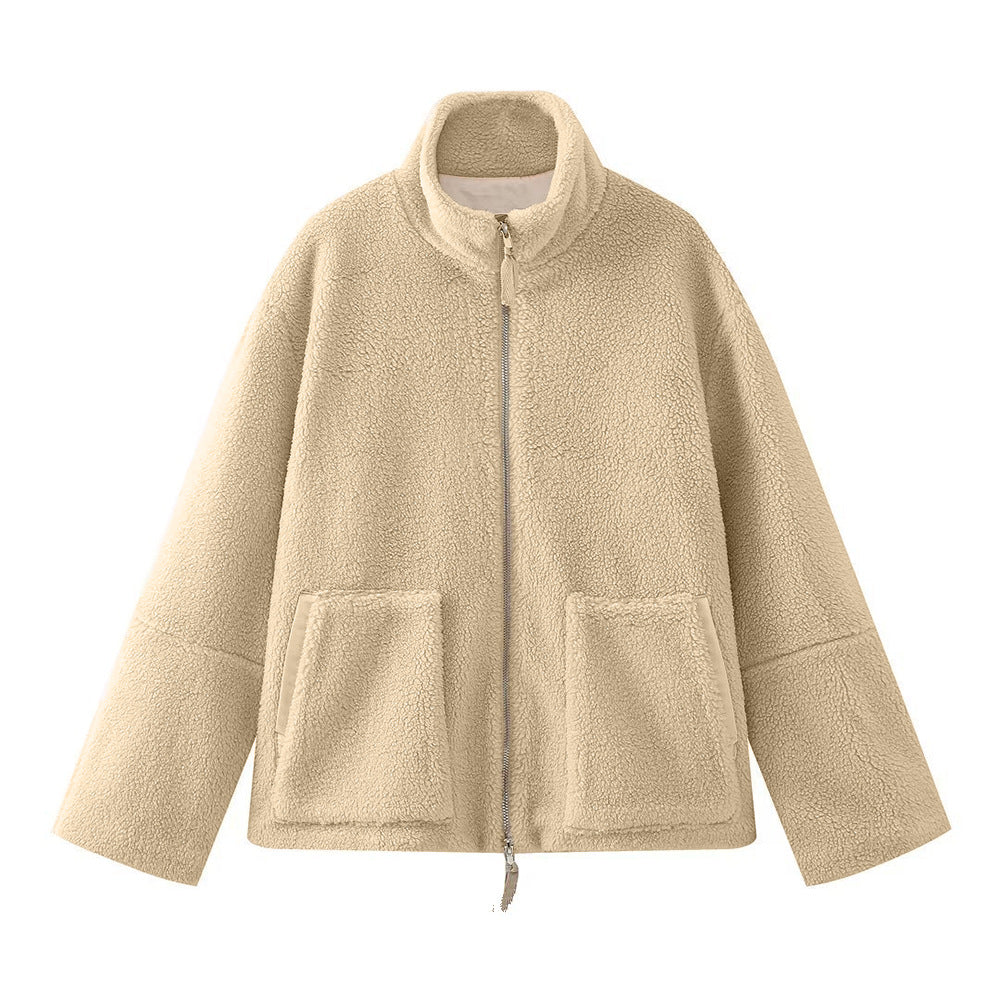 Women's Loose Fit Wool Blend Coat