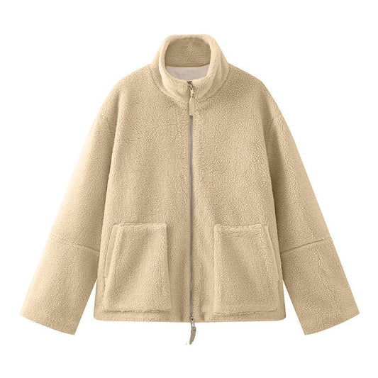 Women's Loose Fit Wool Blend Coat