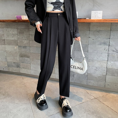 Women's loose-fitting suit pants