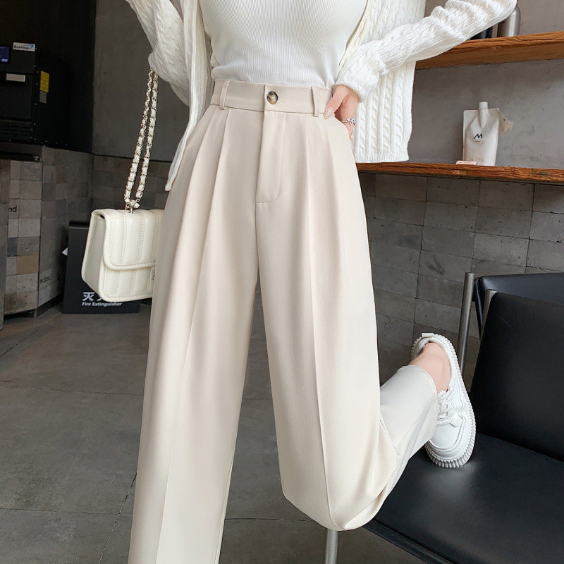 Women's loose-fitting suit pants