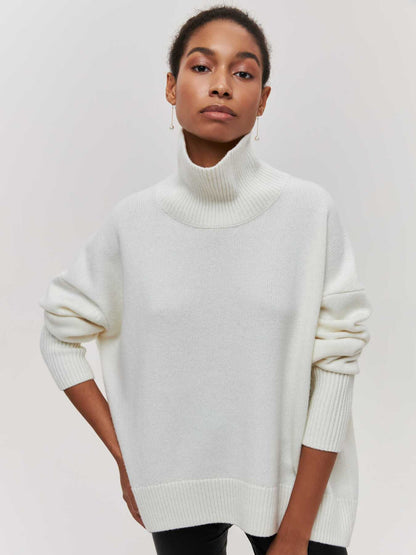 Women's Loose Half Turtleneck Sweater