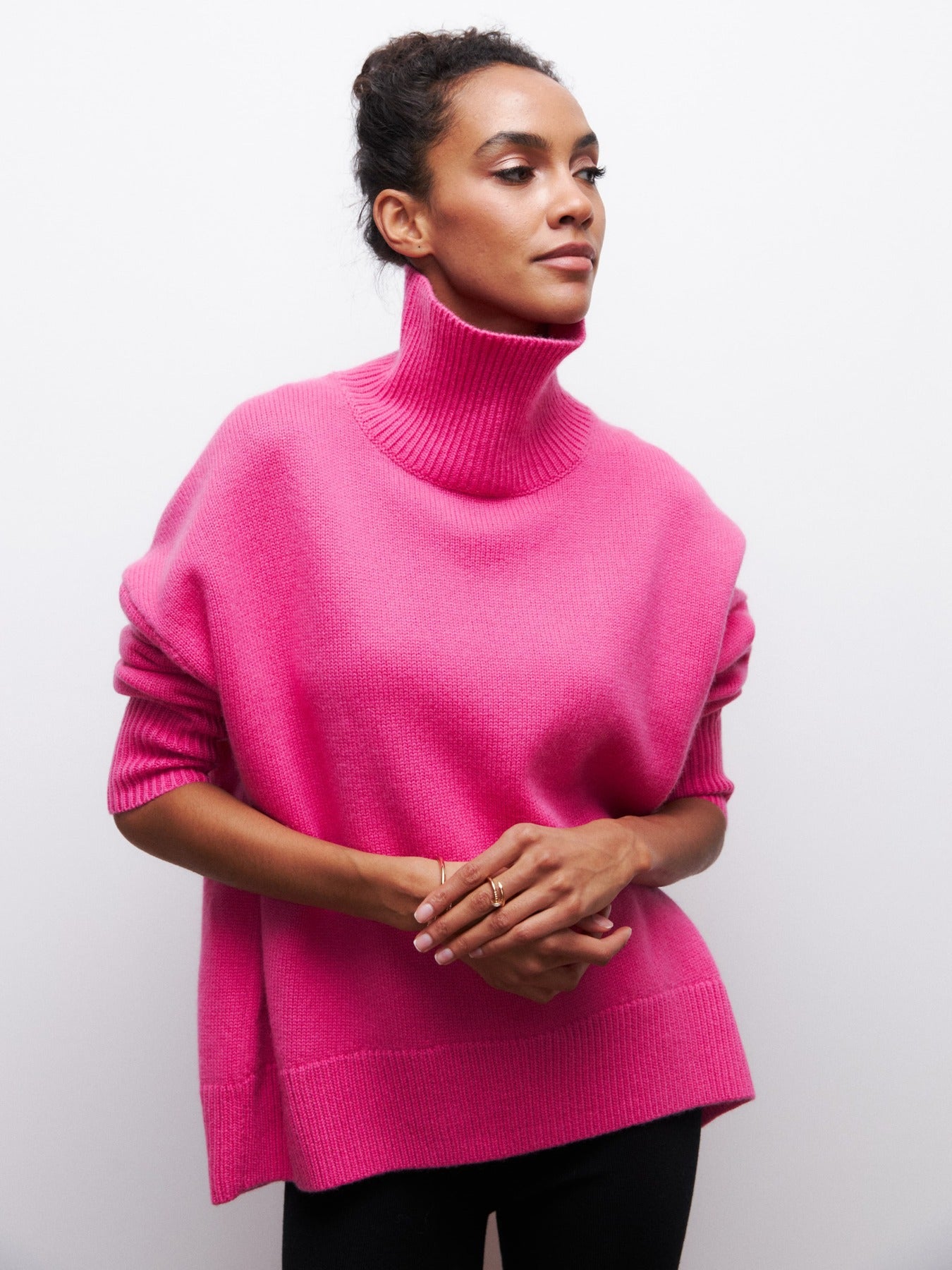 Women's Loose Half Turtleneck Sweater