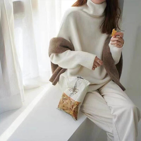 Women's Loose Knit Pullover Sweater