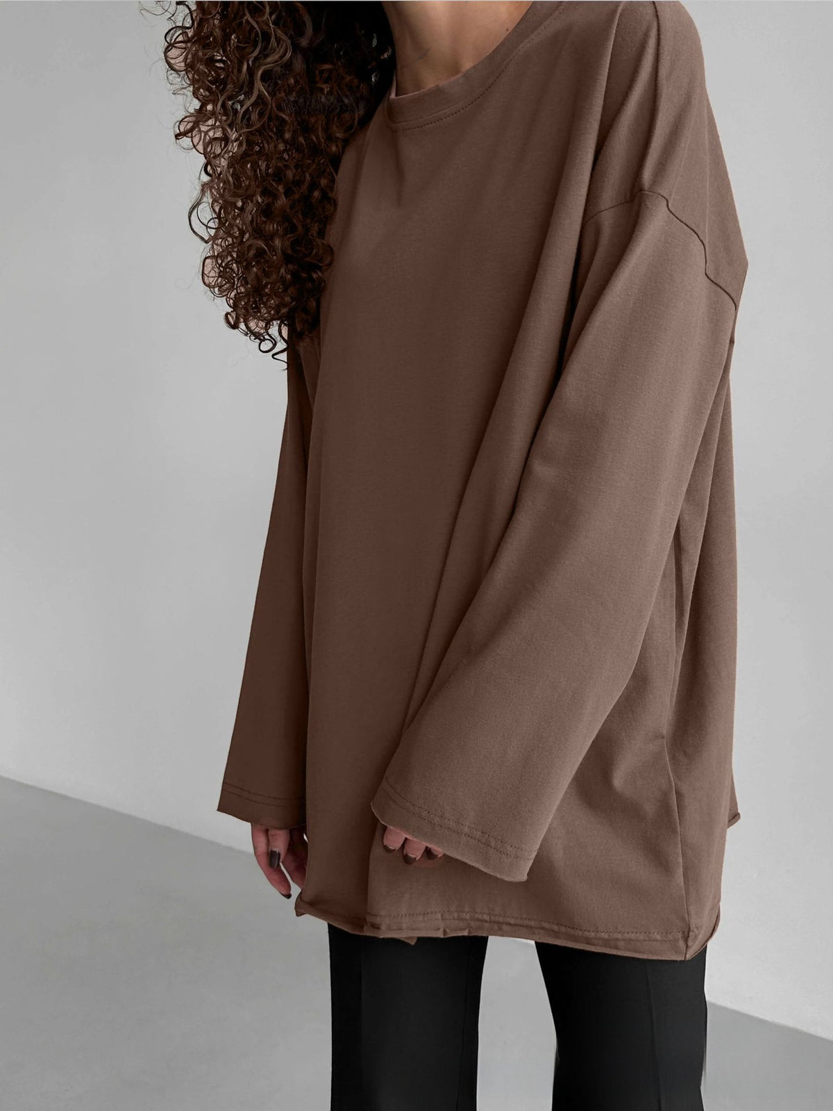Women's Loose Long-Sleeve T-Shirt