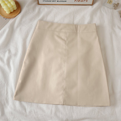 Women's Matte PU Leather High Waisted Tapered Pants