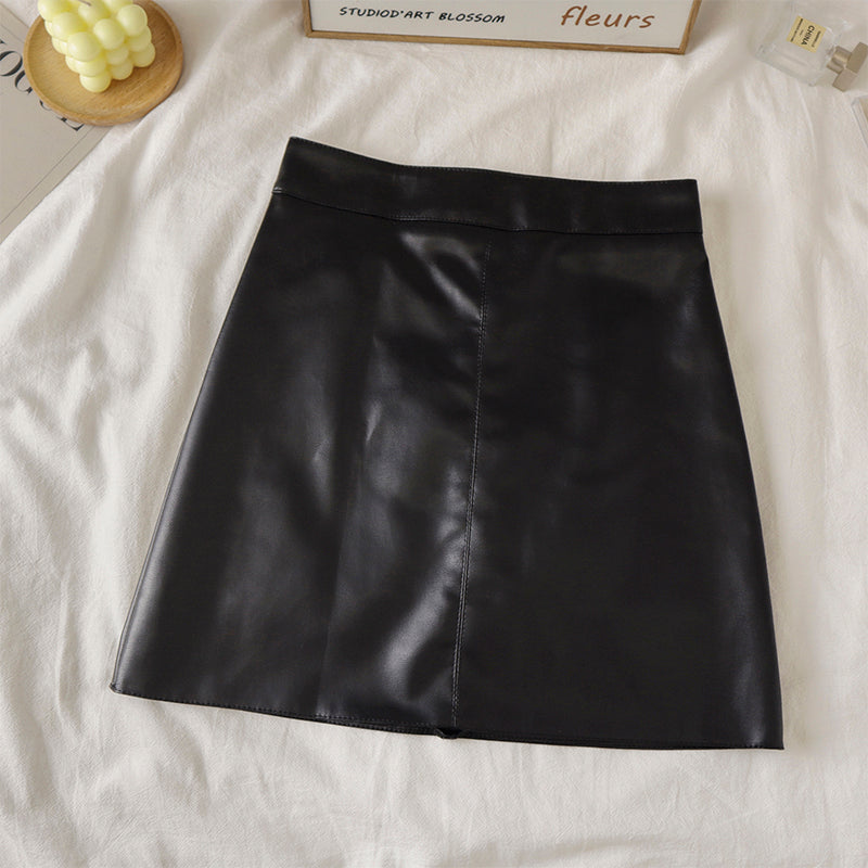 Women's Matte PU Leather High Waisted Tapered Pants