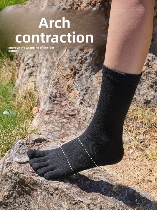 Women's Merino Wool Five-Toe Sports Socks