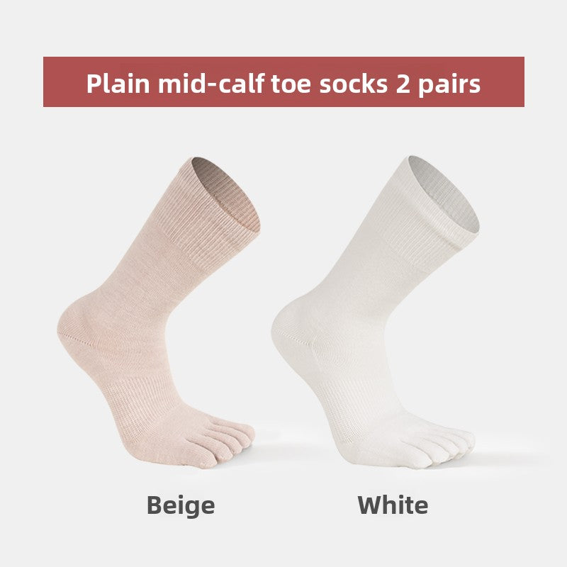 Women's Merino Wool Five-Toe Sports Socks