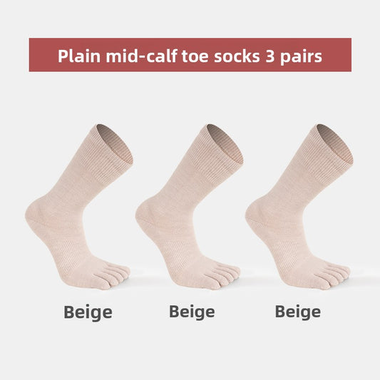 Women's Merino Wool Five-Toe Sports Socks