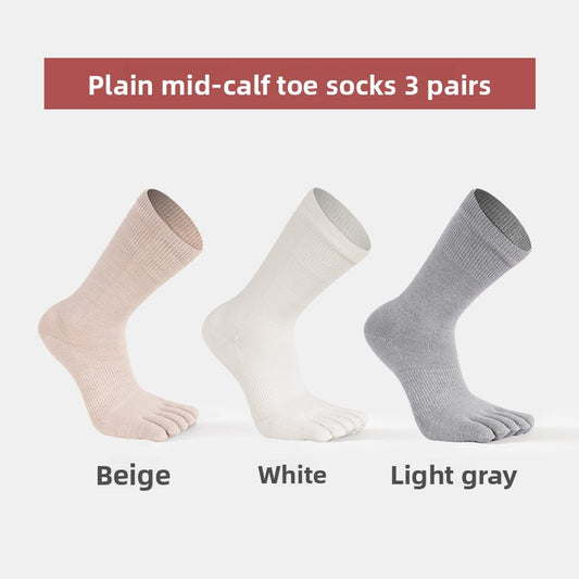 Women's Merino Wool Five-Toe Sports Socks