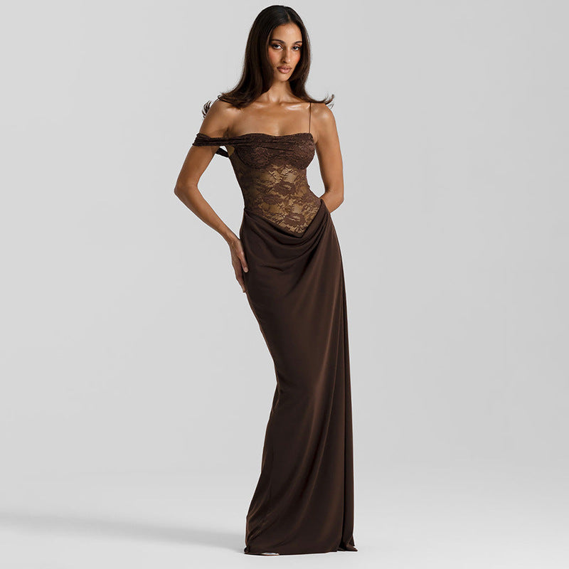 Women's Mesh Lace Mermaid Dress