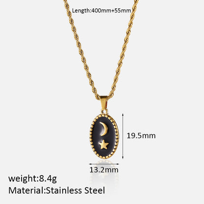 Women's Metal Pendant Titanium Steel Necklace
