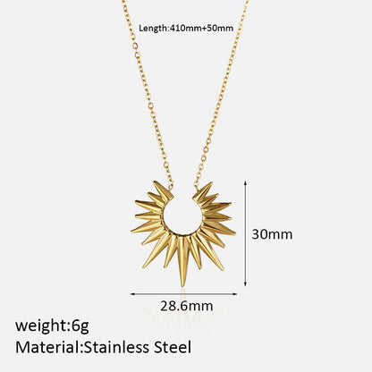 Women's Metal Pendant Titanium Steel Necklace