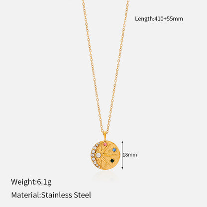 Women's Metal Pendant Titanium Steel Necklace